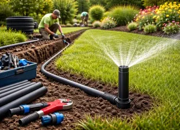 Irrigation installation Georgetown TX sprinkler system and water management for landscaping